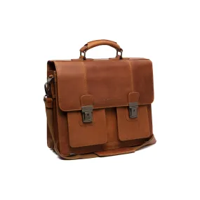 Leather Briefcase - The Chesterfield Brand Springfield Cognac