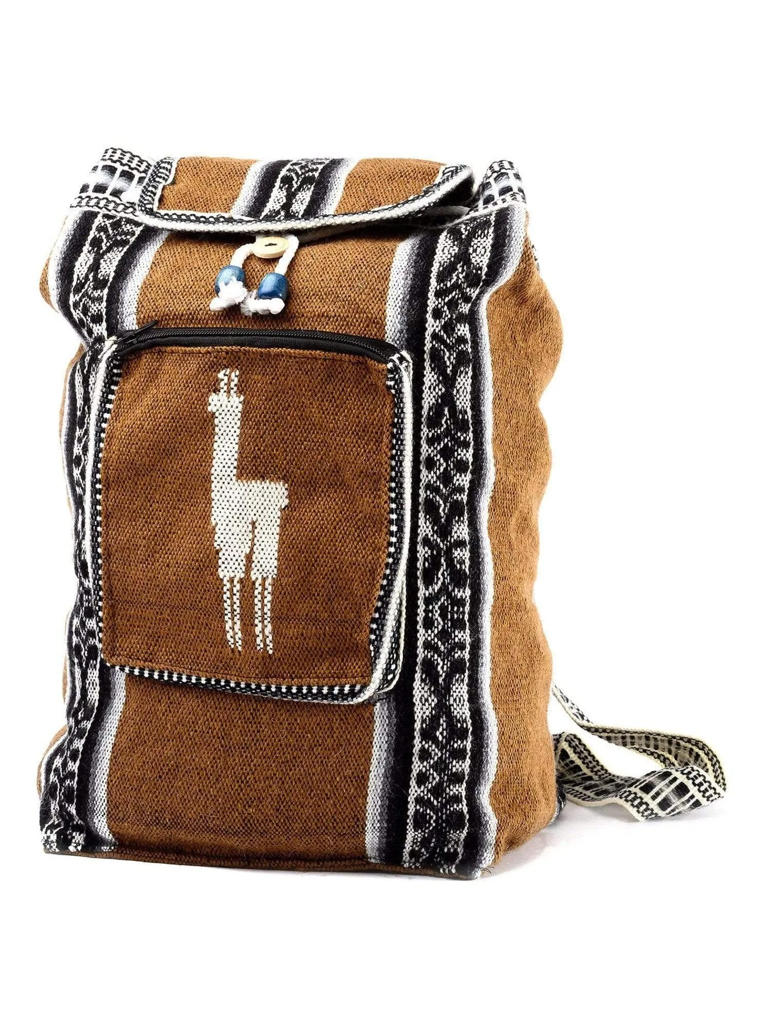 Peruvian Wool Backpack w/ Llama Pocket